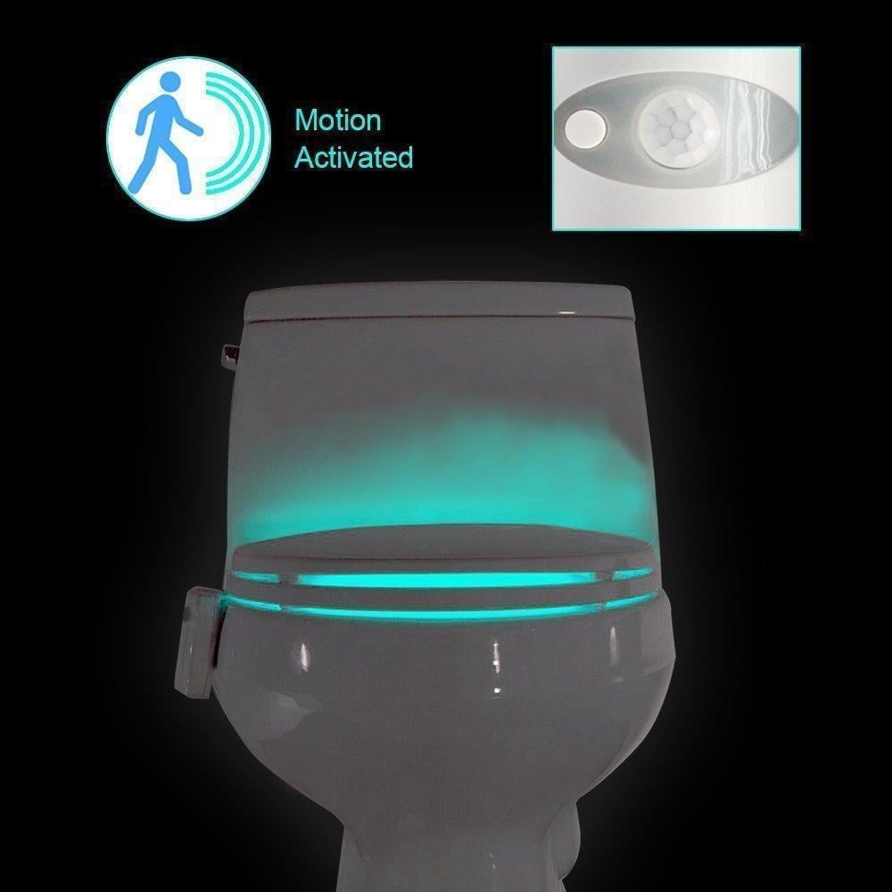 16-Color Motion Sensor LED Toilet Night Light