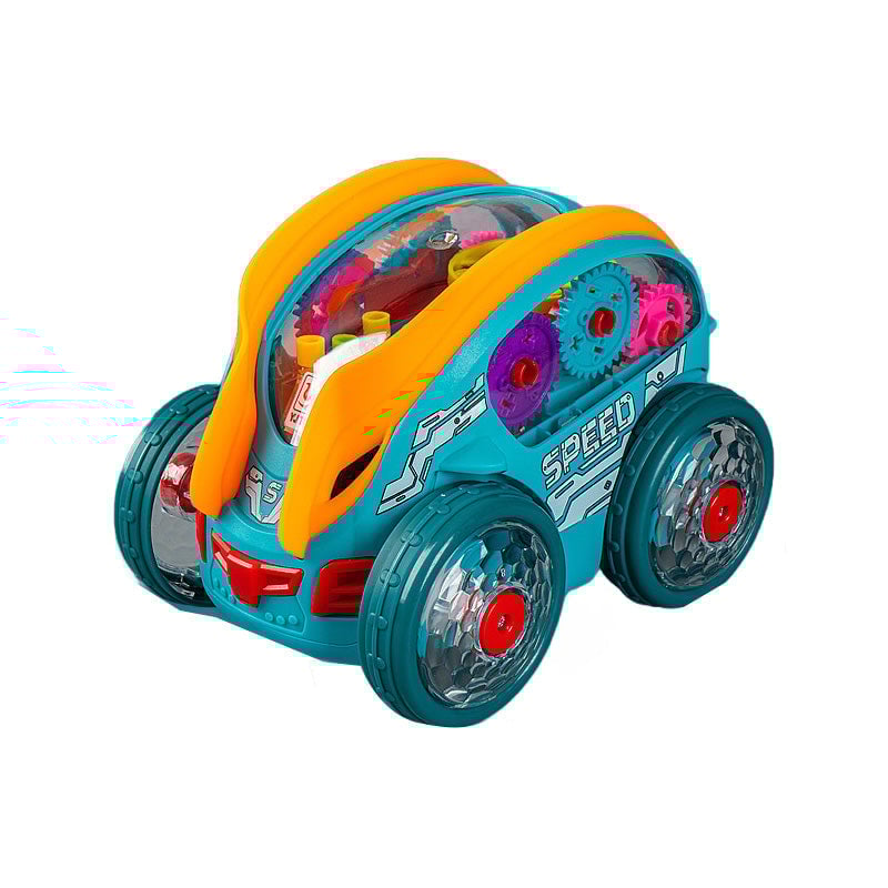 Electric Gear Music Light-Up Universal Light Bil Flygplan Leksaker