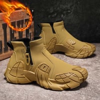 Men's high top non-slip velvet Martin cotton shoes