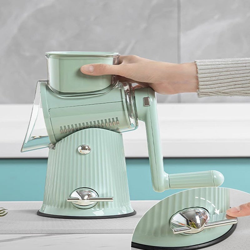 Rotierende Gemüsereibe mit Griff