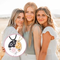 Sun Moon Star Friendship Necklaces