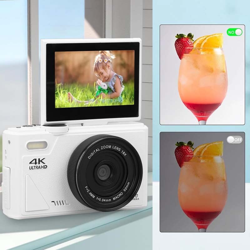 64 Million Pixels High-Definition Flip-Screen Digital Camera