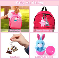 Prefilled Easter Eggs, Filled with Plush Animal Toys(28 pcs/set)