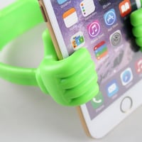 Pollice In Su Supporto Per Telefono Pigro