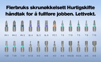 Sunnook 24 i 1 magnetisk skrutrekkersett