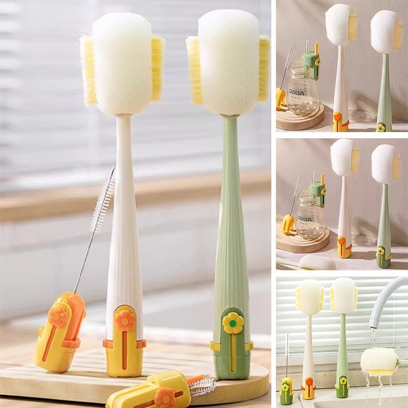 5-in-1 Multifunktionale Tassen- & Flaschenreinigungsbürste