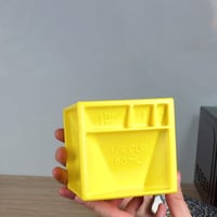 Kitchen cube integrated measuring device