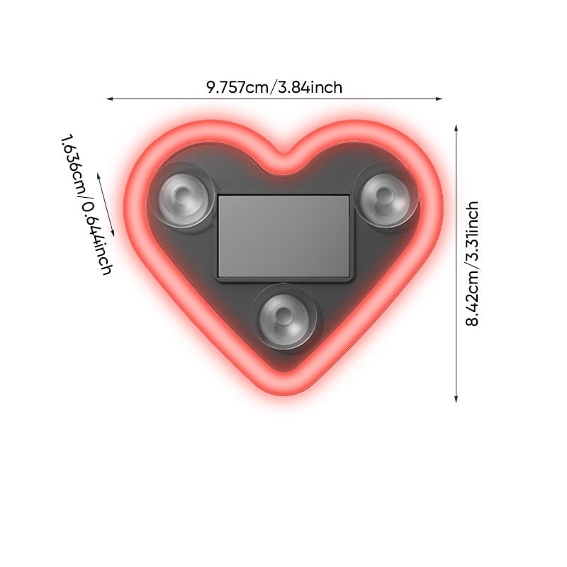 Solar Heart LED Car Ambient Light