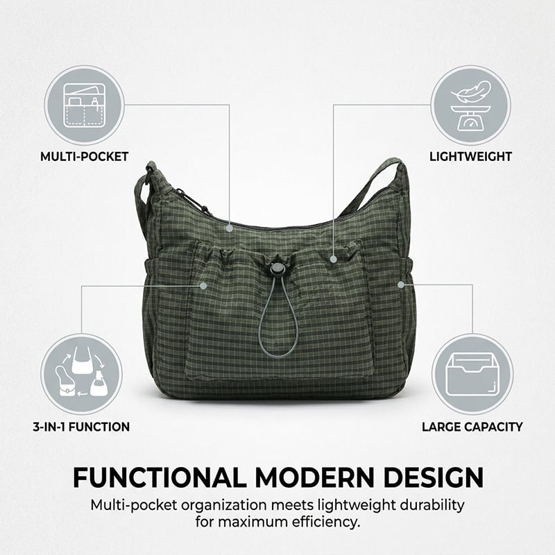 Drawstring Crossbody Bag