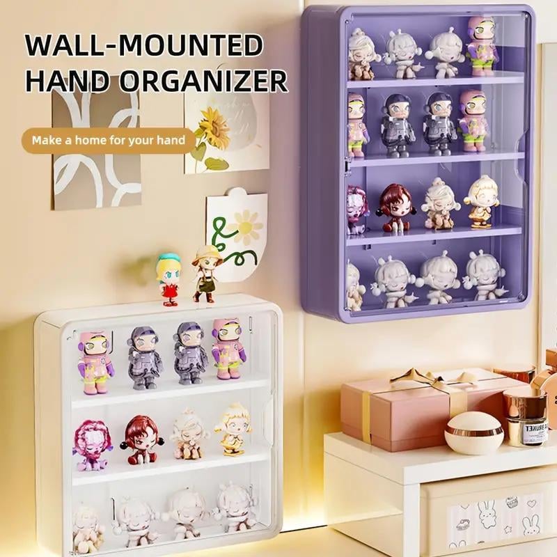 Wall-mounted blind box storage and display rack