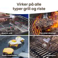 Elektrisk grillrengøringsbørste uden børstehår