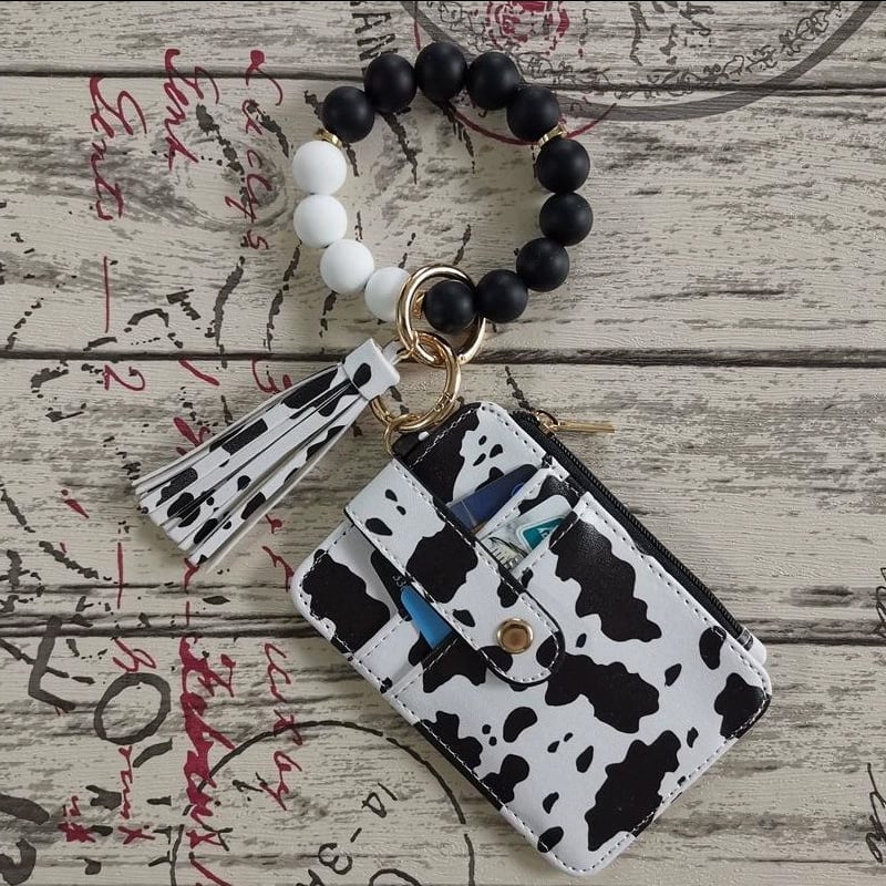 💖 Fashionable Silicone Keychain Wallet