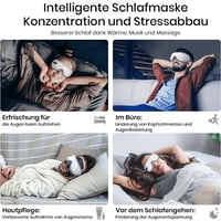 Premium-Augenpflegegerät, Augenmaske mit Feuchtigkeitsspender und Augenmassagegerät