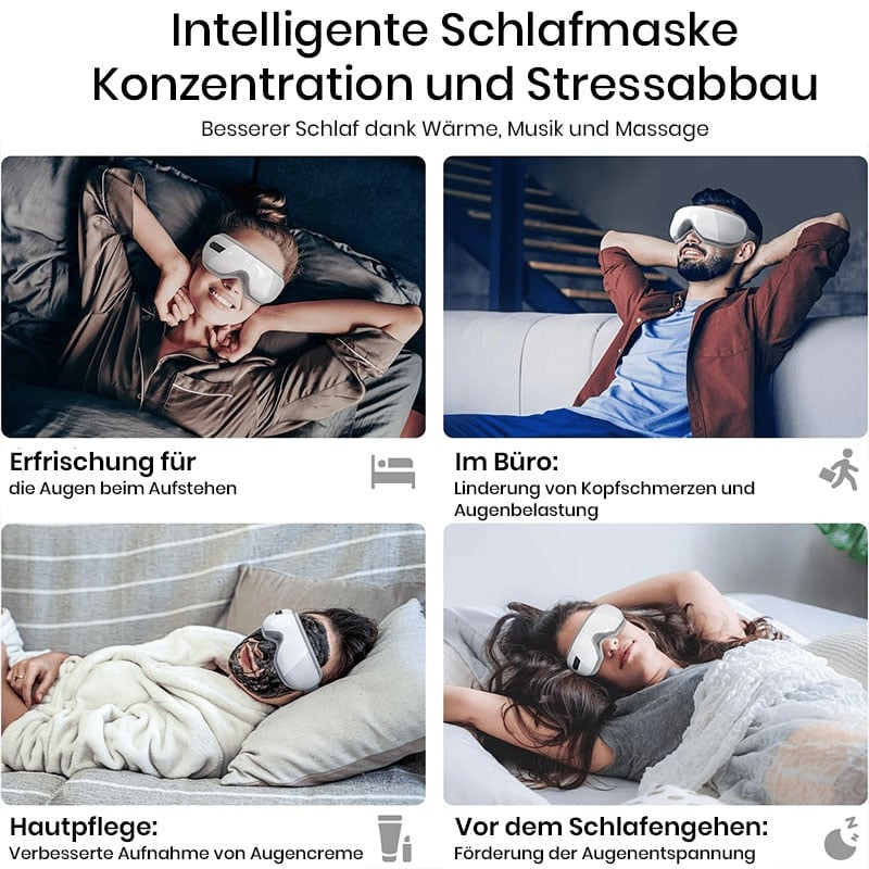 Premium-Augenpflegegerät, Augenmaske mit Feuchtigkeitsspender und Augenmassagegerät