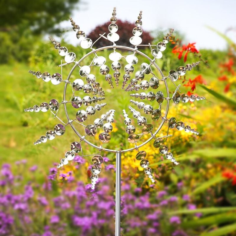 Garden Magic Moulin à vent cinétique en métal