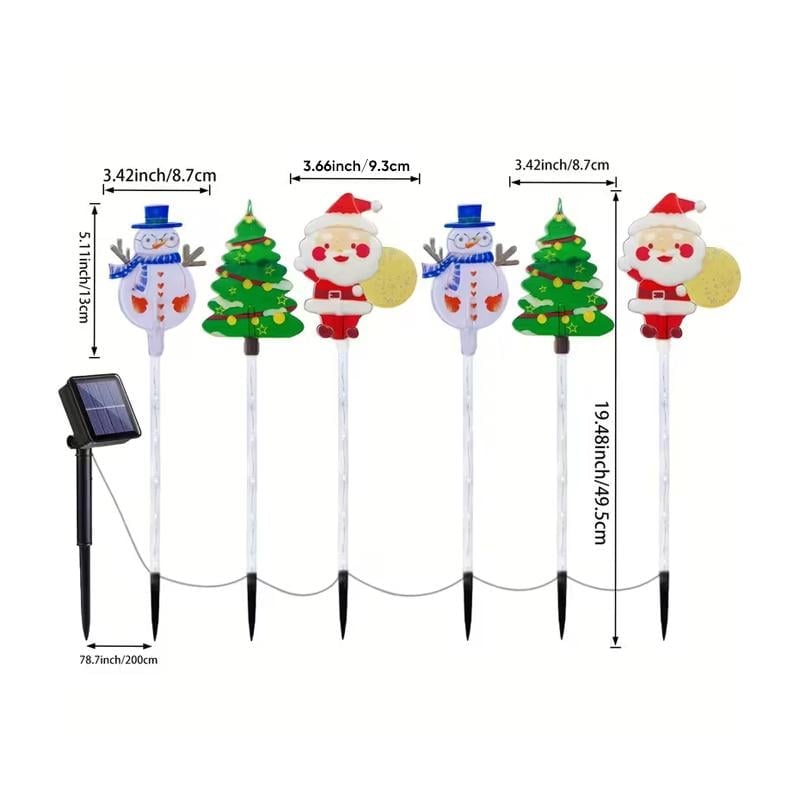 Solar-Powered Christmas Atmosphere Lights