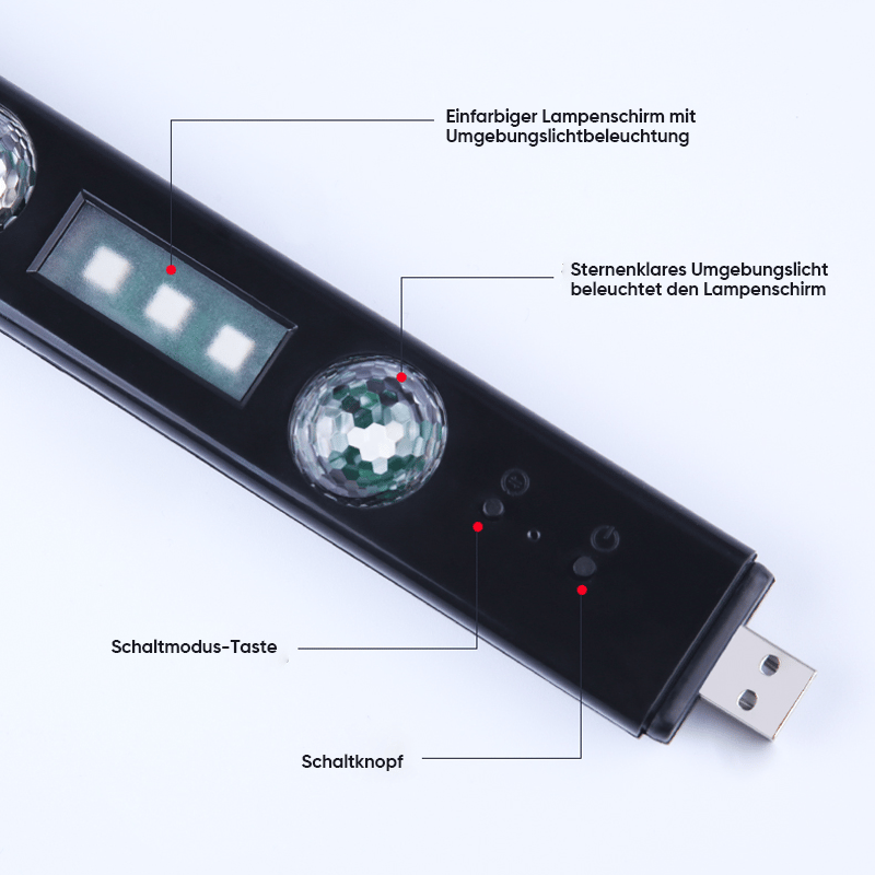 LED-Umgebungslicht zum kabellosen Laden(2 Stück)