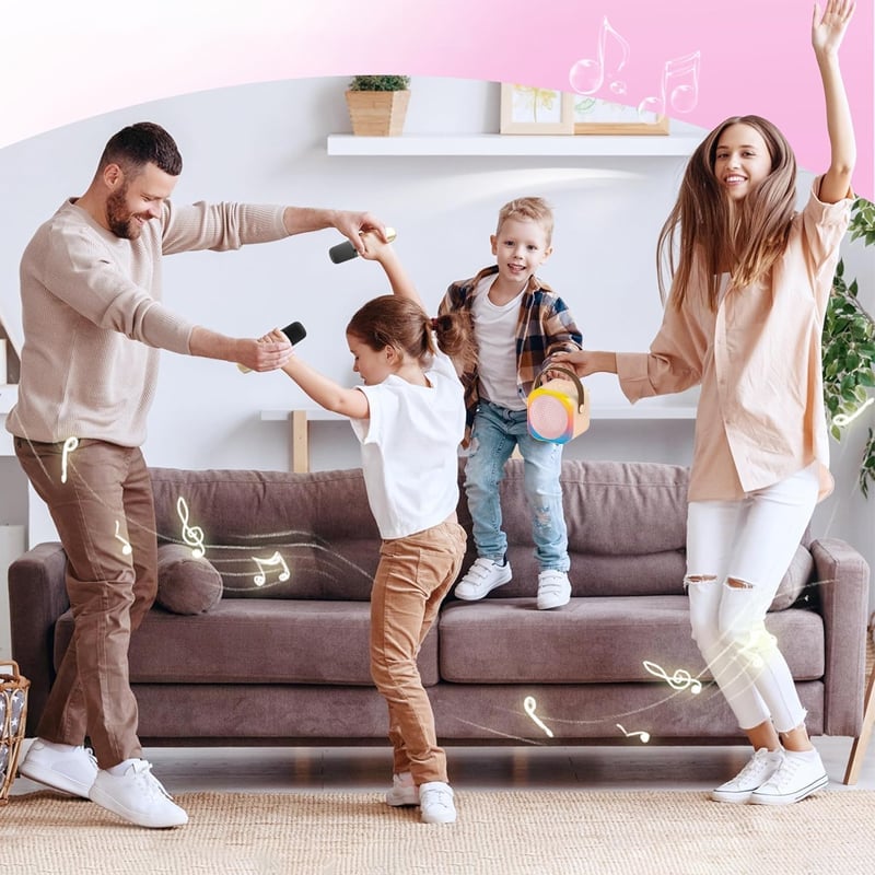 Bluetooth-Mikrofon Integrierter Mini-Karaoke-Lautsprecher