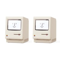 1984 Retro-Inspired Cream Digital Alarm Clock