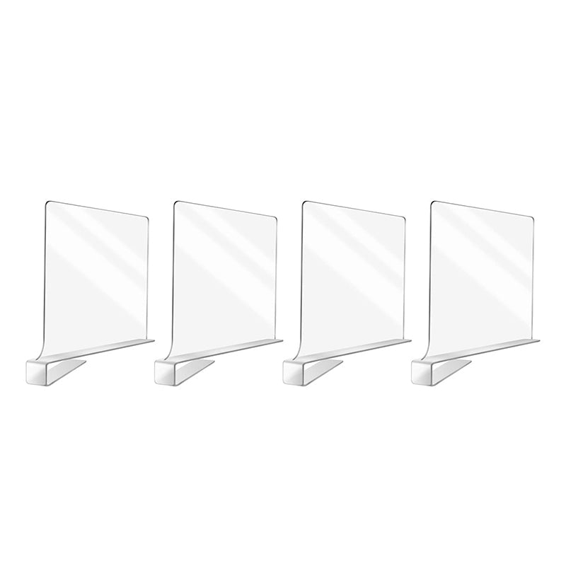 SAKER® Clear Acrylic Shelf Dividers for Closet Organization