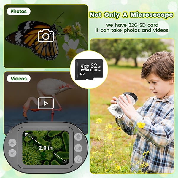 SAKER® Handheld Microscope Kit for Kids