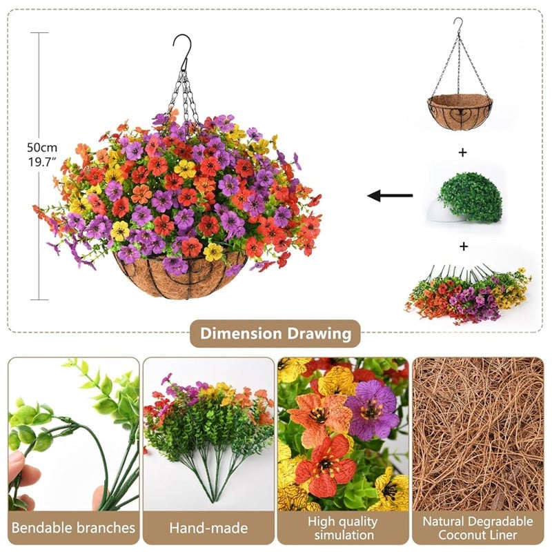 🔥Artificial Hanging Flowers for Outdoors