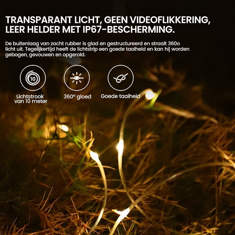 ⭐Outdoor waterdichte draagbare opbergbare lichtslinger