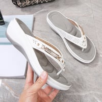 Sandalen met metalen gesp