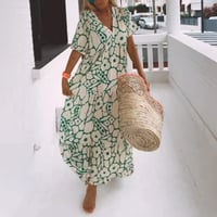 Abito stampato a maniche corte