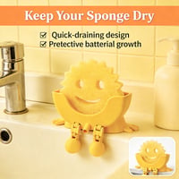 Smiley Dishwashing Sponge Holder