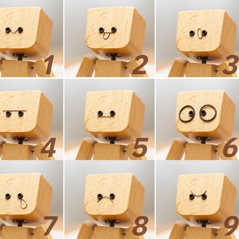 Shaking Wooden Man Figurine