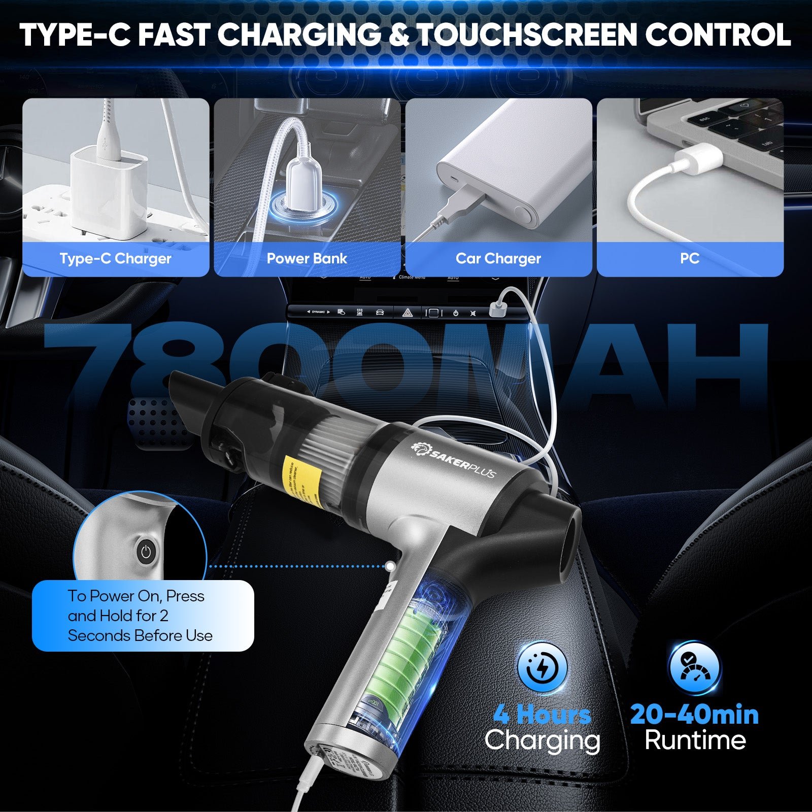 4-in-1 Mini Vacuum Cleaner