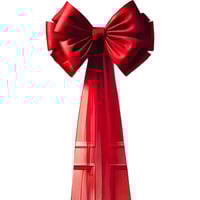 Christmas Door Bow Ribbon Decoration