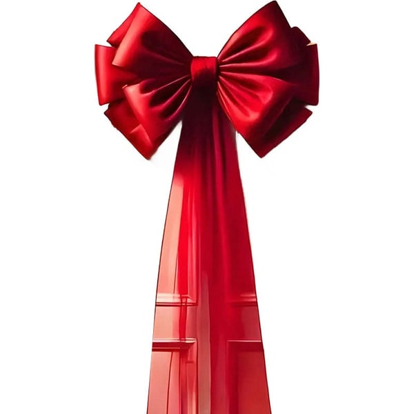 Christmas Door Bow Ribbon Decoration
