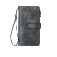 RFID Tri-fold Large Capacity Long Wallet