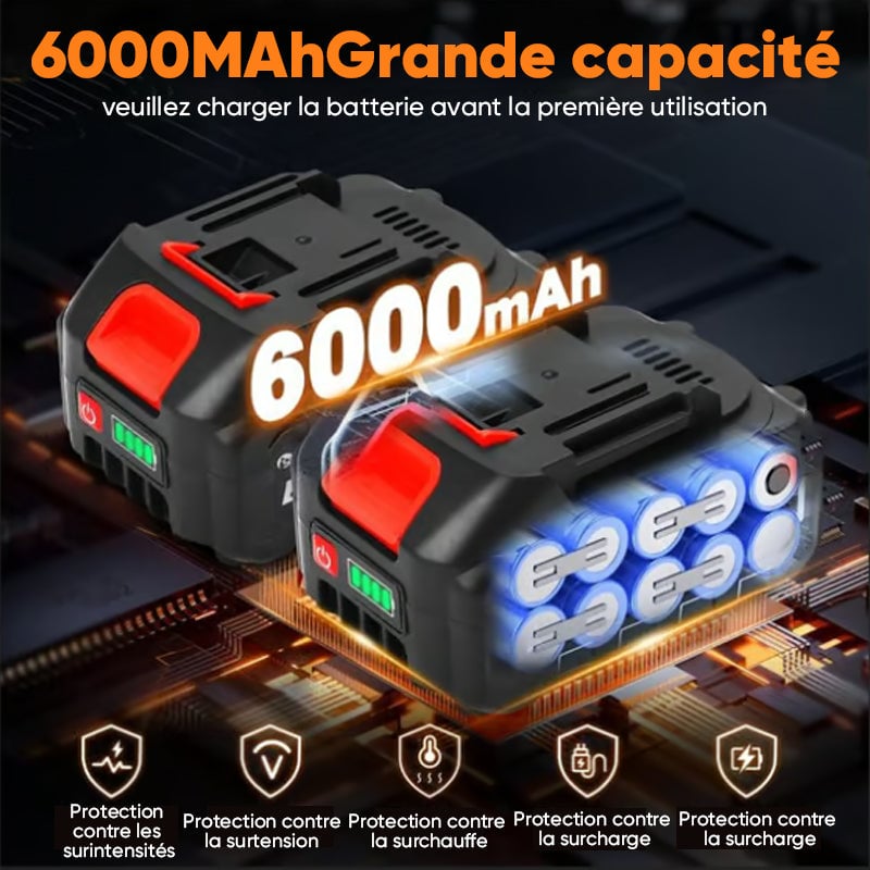 Sakerplus Nettoyeur à pression portable sans fil