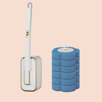 Wandmontiertes Toilettenbürstenset