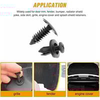 Universal Car Plastic Fender Fastener Clips (150 pcs)