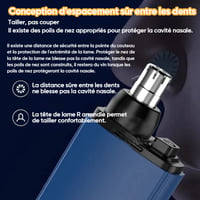 Tondeuse à poils de nez portable
