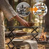 Durable Foldable Stainless Steel Storage Rack