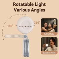 Magnetic Selfie Light with Makeup Mirror