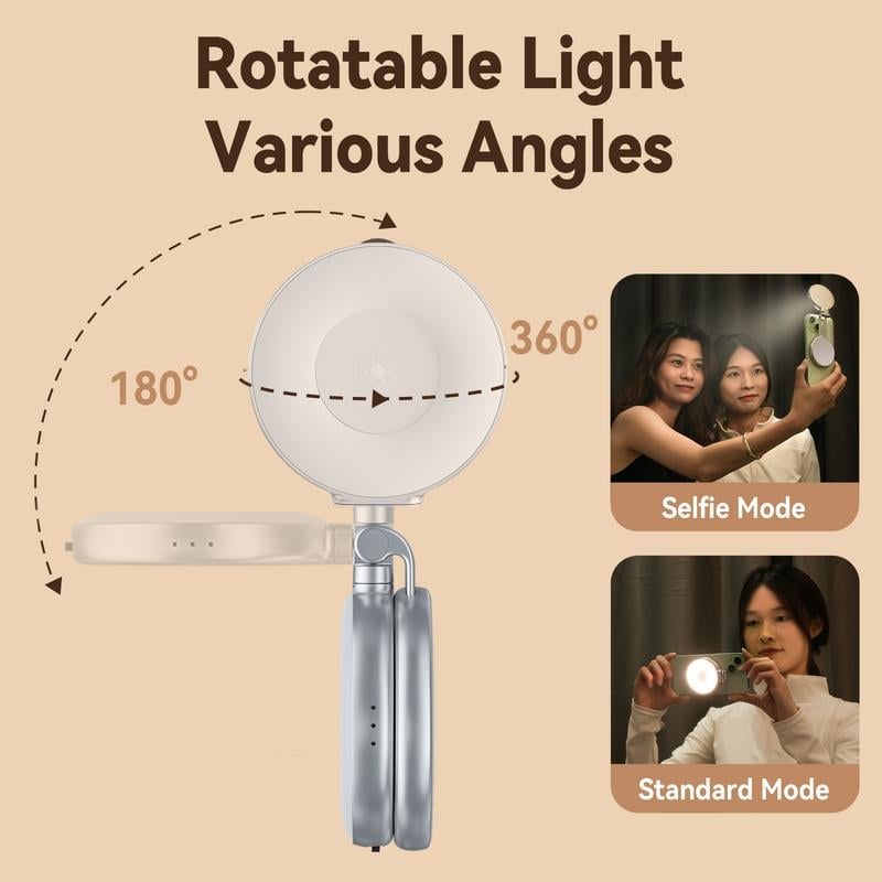 Magnetic Selfie Light with Makeup Mirror