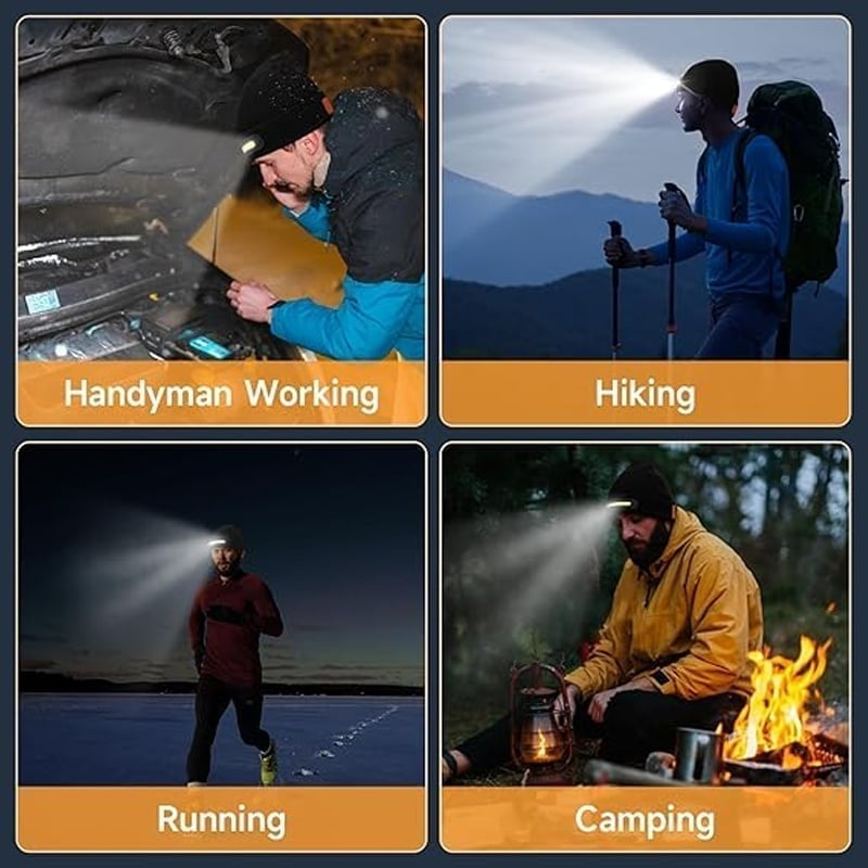 ⭐Smart Beanie with 3-Stage LED Lighting