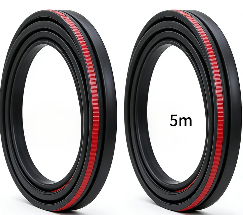 Automotive B-Type Double-Layer Soundproofing Seal Strip