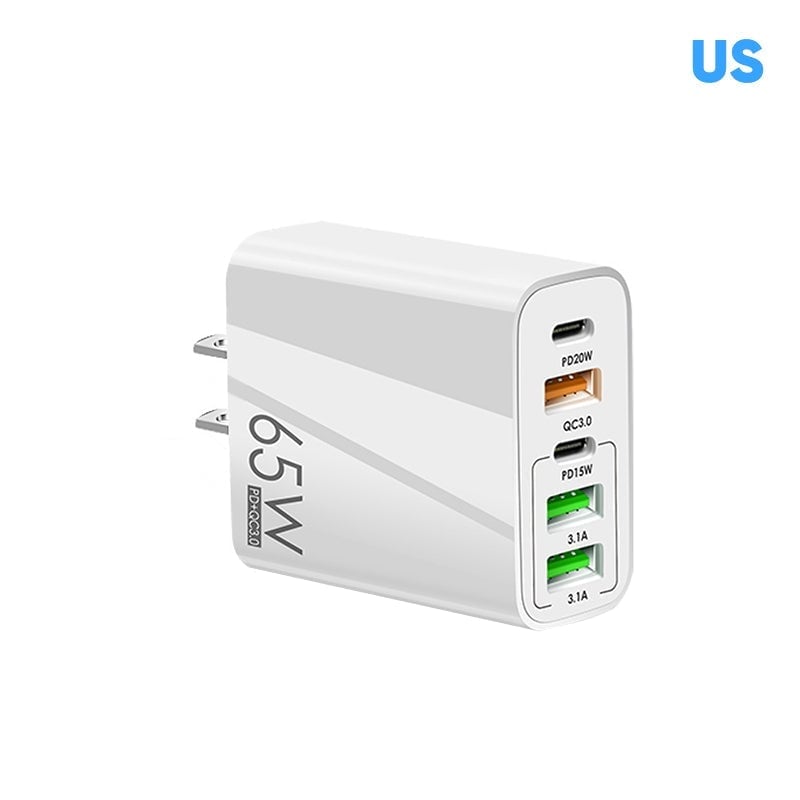 Sakerplus Multi Port Adaptor 65W Fast Charger - US Standard