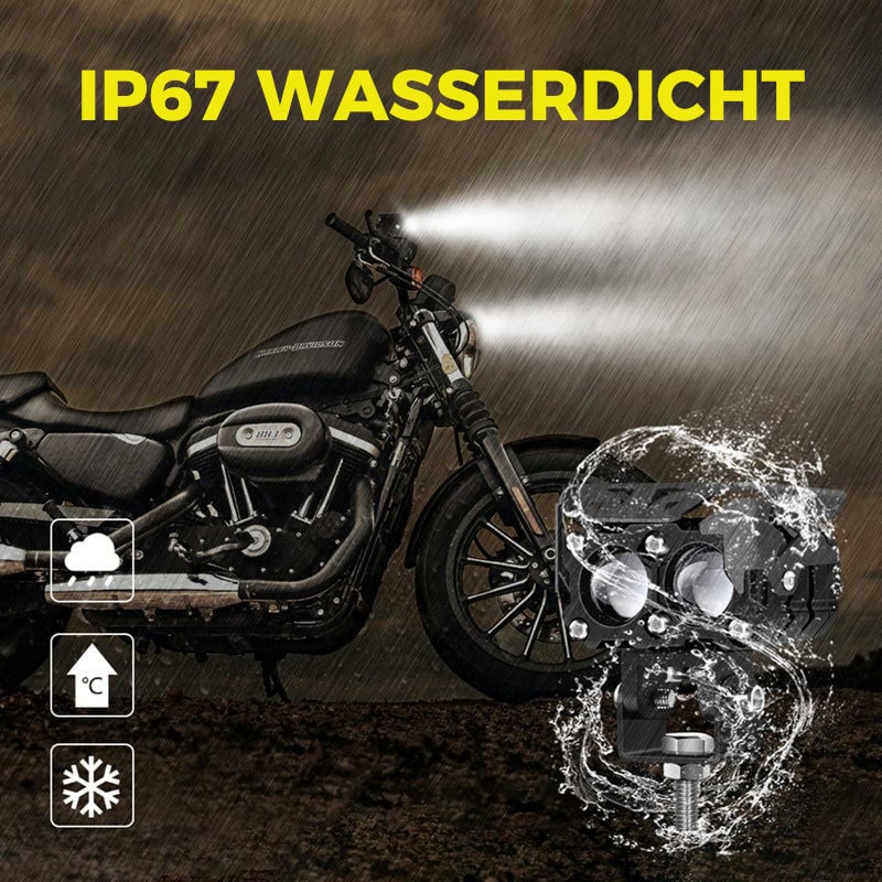 Motorrad fahrende LED-Zusatzscheinwerfer