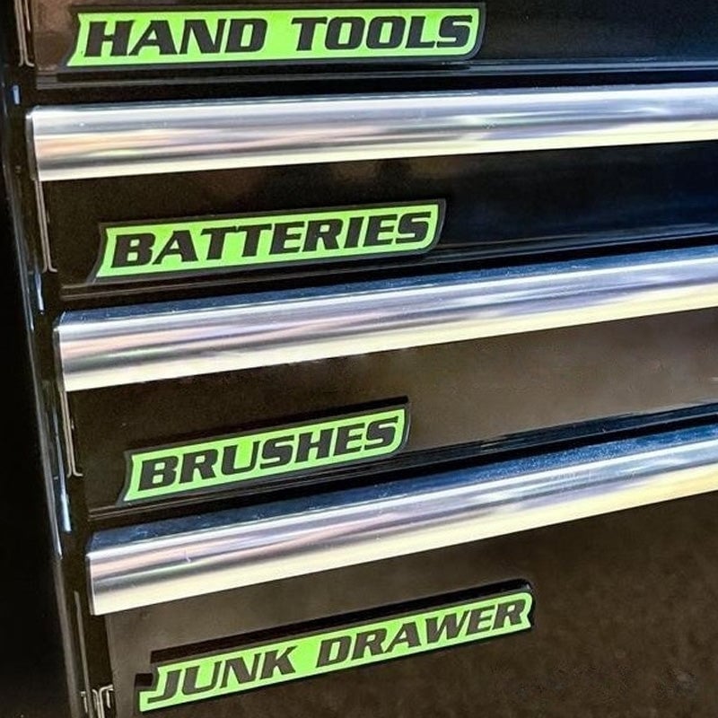 Magnetic Toolbox Labels