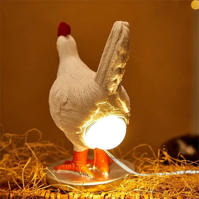 Kreativ Kylling Harpiks Bordlampe