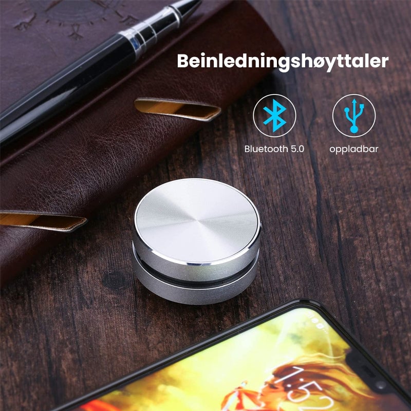 Magnetisk bærbar, trådløs Bluetooth-høyttaler med beinledning