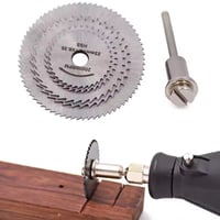 Set van 6 stuks metalen HSS-cirkelzaagbladen